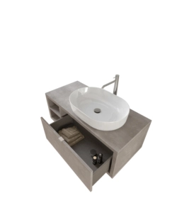 MOBILE BAGNO "TINTORETTO" CEMENTO, 110 CM